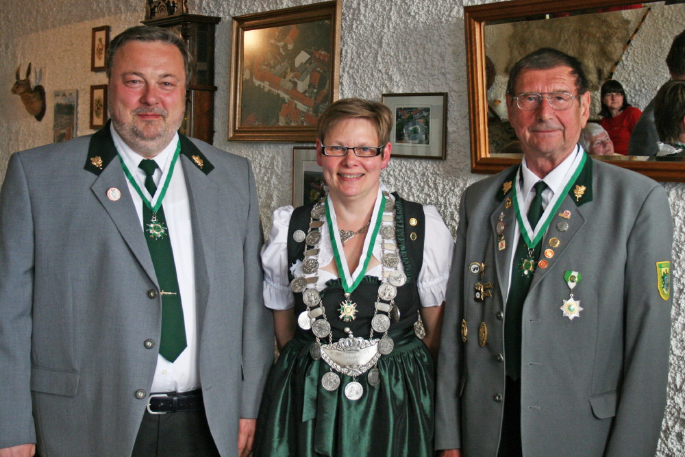 Schtzenknigin  und Ritter